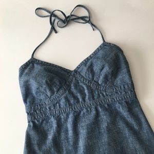 GAP Chambray Halter Dress